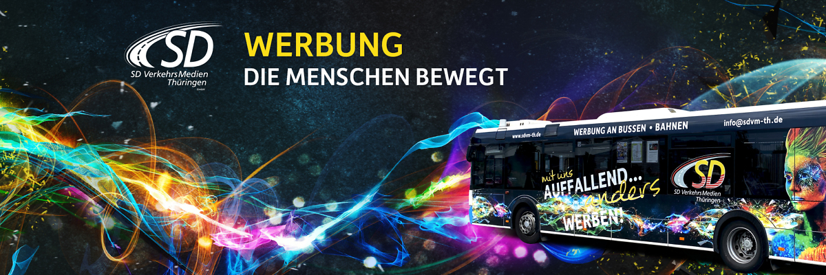 Werben auf den Bussen der THÜSAC